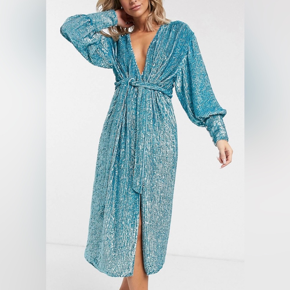 ASOS edition sequin wrap